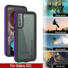 Load image into Gallery viewer, Galaxy S22 Waterproof Case PunkCase Ultimato Purple Thin 6.6ft Underwater IP68 Shock/Snow Proof [Purple]

