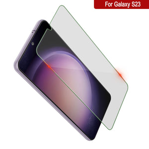 Galaxy S23  White Punkcase Glass SHIELD Tempered Glass Screen Protector 0.33mm Thick 9H Glass