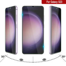 Load image into Gallery viewer, Galaxy S23  Black Punkcase Glass SHIELD Tempered Glass Screen Protector 0.33mm Thick 9H Glass
