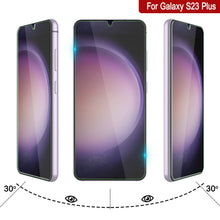 Load image into Gallery viewer, Galaxy S23+ Plus Black Punkcase Glass SHIELD Tempered Glass Screen Protector 0.33mm Thick 9H Glass
