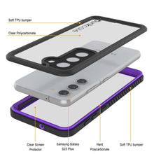 Load image into Gallery viewer, Galaxy S23+ Plus Water/ Shockproof [Extreme Series] Slim Screen Protector Case [Purple]
