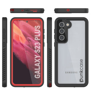Galaxy S23+ Plus Water/ Shock/ Snowproof [Extreme Series] Slim Screen Protector Case [Red]