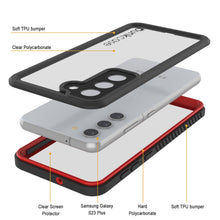 Load image into Gallery viewer, Galaxy S23+ Plus Water/ Shock/ Snowproof [Extreme Series] Slim Screen Protector Case [Red]

