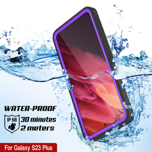 Galaxy S23+ Plus Water/ Shockproof [Extreme Series] Slim Screen Protector Case [Purple]