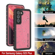 Load image into Gallery viewer, Galaxy S24+ Plus Waterproof Case PunkCase StudStar Pink Thin 6.7ft Underwater IP68 Shock/Snow Proof
