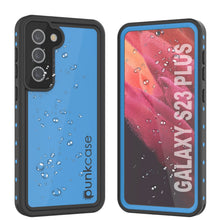 Load image into Gallery viewer, Galaxy S23+ Plus Waterproof Case PunkCase StudStar Light Blue Thin 6.6ft Underwater IP68 ShockProof
