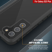 Load image into Gallery viewer, Galaxy S23+ Plus Waterproof Case PunkCase StudStar Black Thin 6.6ft Underwater IP68 Shock/Snow Proof
