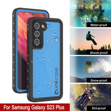 Load image into Gallery viewer, Galaxy S23+ Plus Waterproof Case PunkCase StudStar Light Blue Thin 6.6ft Underwater IP68 ShockProof
