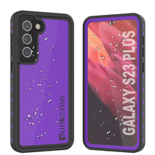 Load image into Gallery viewer, Galaxy S24+ Plus Waterproof Case PunkCase StudStar Purple Thin 6.7ft Underwater IP68 Shock/Snow Proof
