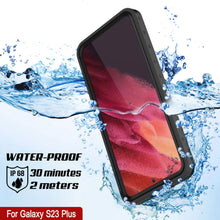 Load image into Gallery viewer, Galaxy S23+ Plus Waterproof Case PunkCase StudStar Black Thin 6.6ft Underwater IP68 Shock/Snow Proof
