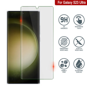 Galaxy S23 Ultra Gold Punkcase Glass SHIELD Tempered Glass Screen Protector 0.33mm Thick 9H Glass