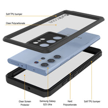 Load image into Gallery viewer, Galaxy S23 Ultra Water/ Shockproof [Extreme Series] With Screen Protector Case [Black]
