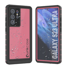 Load image into Gallery viewer, Galaxy S23 Ultra Waterproof Case PunkCase StudStar Pink Thin 6.6ft Underwater IP68 Shock/Snow Proof
