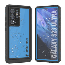 Load image into Gallery viewer, Galaxy S24 Ultra Waterproof Case PunkCase StudStar Light Blue Thin 6.6ft Underwater IP68 ShockProof
