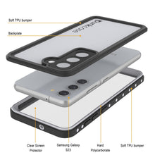 Load image into Gallery viewer, Galaxy S23 Waterproof Case, Punkcase StudStar White Thin 6.6ft Underwater IP68 Shock/Snow Proof
