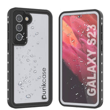 Load image into Gallery viewer, Galaxy S23 Waterproof Case, Punkcase StudStar White Thin 6.6ft Underwater IP68 Shock/Snow Proof
