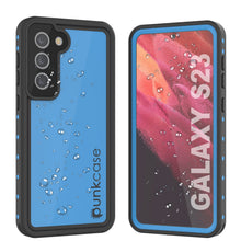 Load image into Gallery viewer, Galaxy S24 Waterproof Case PunkCase StudStar Light Blue Thin 6.2ft Underwater IP68 ShockProof
