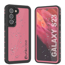 Load image into Gallery viewer, Galaxy S24 Waterproof Case PunkCase StudStar Pink Thin 6.2ft Underwater IP68 Shock/Snow Proof
