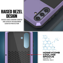 Load image into Gallery viewer, Galaxy S24 Metal Case, Heavy Duty Military Grade Armor Cover [shock proof] Full Body Hard [Purple]
