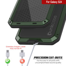Load image into Gallery viewer, Galaxy S24 Metal Case, Heavy Duty Military Grade Armor Cover [shock proof] Full Body Hard [Dark Green]
