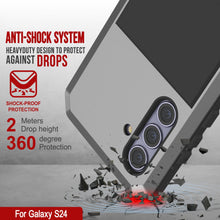 Load image into Gallery viewer, Galaxy S24 Metal Case, Heavy Duty Military Grade Armor Cover [shock proof] Full Body Hard [Silver]
