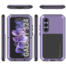 Load image into Gallery viewer, Galaxy S24 Metal Case, Heavy Duty Military Grade Armor Cover [shock proof] Full Body Hard [Purple]
