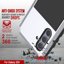 Load image into Gallery viewer, Galaxy S24 Metal Case, Heavy Duty Military Grade Armor Cover [shock proof] Full Body Hard [White]
