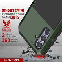 Load image into Gallery viewer, Galaxy S24 Metal Case, Heavy Duty Military Grade Armor Cover [shock proof] Full Body Hard [Dark Green]
