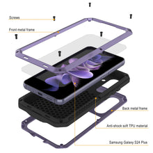 Load image into Gallery viewer, Galaxy S24 Plus Metal Case, Heavy Duty Military Grade Armor Cover [shock proof] Full Body Hard [Purple]
