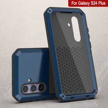 Load image into Gallery viewer, Galaxy S24 Plus Metal Case, Heavy Duty Military Grade Armor Cover [shock proof] Full Body Hard [Blue]
