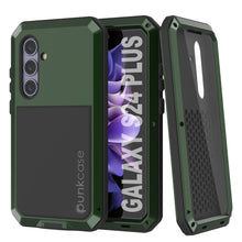 Load image into Gallery viewer, Galaxy S24 Plus Metal Case, Heavy Duty Military Grade Armor Cover [shock proof] Full Body Hard [Dark Green]
