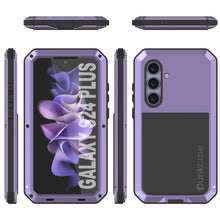 Load image into Gallery viewer, Galaxy S24 Plus Metal Case, Heavy Duty Military Grade Armor Cover [shock proof] Full Body Hard [Purple]
