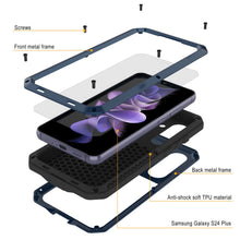 Load image into Gallery viewer, Galaxy S24 Plus Metal Case, Heavy Duty Military Grade Armor Cover [shock proof] Full Body Hard [Blue]

