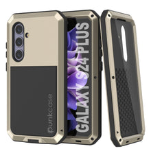 Load image into Gallery viewer, Galaxy S24 Plus Metal Case, Heavy Duty Military Grade Armor Cover [shock proof] Full Body Hard [Gold]
