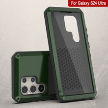 Load image into Gallery viewer, Galaxy S24 Ultra Metal Case, Heavy Duty Military Grade Armor Cover [shock proof] Full Body Hard [Dark Green]
