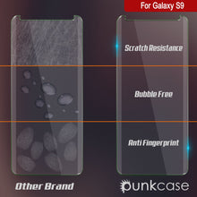 Load image into Gallery viewer, Galaxy S9  Black Punkcase Glass SHIELD Tempered Glass Screen Protector 0.33mm Thick 9H Glass
