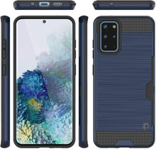 Load image into Gallery viewer, Galaxy S20+ Plus  Case, PUNKcase [SLOT Series] [Slim Fit] Dual-Layer Armor Cover w/Integrated Anti-Shock System, Credit Card Slot [Navy]
