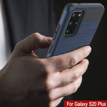 Load image into Gallery viewer, Galaxy S20+ Plus  Case, PUNKcase [SLOT Series] [Slim Fit] Dual-Layer Armor Cover w/Integrated Anti-Shock System, Credit Card Slot [Navy]
