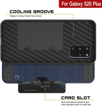 Load image into Gallery viewer, Galaxy S20+ Plus  Case, PUNKcase [SLOT Series] [Slim Fit] Dual-Layer Armor Cover w/Integrated Anti-Shock System, Credit Card Slot [Navy]
