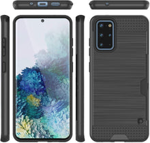 Load image into Gallery viewer, Galaxy S20+ Plus  Case, PUNKcase [SLOT Series] [Slim Fit] Dual-Layer Armor Cover w/Integrated Anti-Shock System, Credit Card Slot [Grey]
