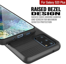 Load image into Gallery viewer, Galaxy S20+ Plus  Case, PUNKcase [SLOT Series] [Slim Fit] Dual-Layer Armor Cover w/Integrated Anti-Shock System, Credit Card Slot [Grey]
