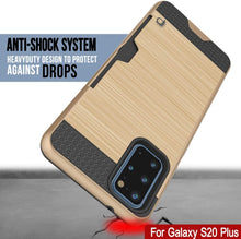 Load image into Gallery viewer, Galaxy S20+ Plus  Case, PUNKcase [SLOT Series] [Slim Fit] Dual-Layer Armor Cover w/Integrated Anti-Shock System, Credit Card Slot [Gold]
