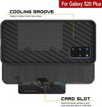 Load image into Gallery viewer, Galaxy S20+ Plus  Case, PUNKcase [SLOT Series] [Slim Fit] Dual-Layer Armor Cover w/Integrated Anti-Shock System, Credit Card Slot [Grey]
