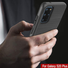 Load image into Gallery viewer, Galaxy S20+ Plus  Case, PUNKcase [SLOT Series] [Slim Fit] Dual-Layer Armor Cover w/Integrated Anti-Shock System, Credit Card Slot [Grey]
