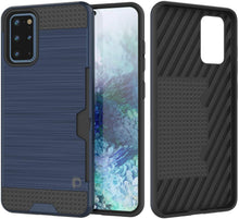 Load image into Gallery viewer, Galaxy S20+ Plus  Case, PUNKcase [SLOT Series] [Slim Fit] Dual-Layer Armor Cover w/Integrated Anti-Shock System, Credit Card Slot [Navy]
