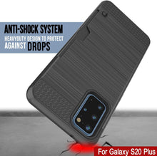 Load image into Gallery viewer, Galaxy S20+ Plus  Case, PUNKcase [SLOT Series] [Slim Fit] Dual-Layer Armor Cover w/Integrated Anti-Shock System, Credit Card Slot [Grey]
