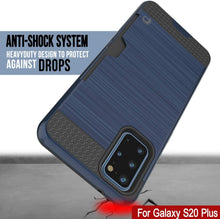 Load image into Gallery viewer, Galaxy S20+ Plus  Case, PUNKcase [SLOT Series] [Slim Fit] Dual-Layer Armor Cover w/Integrated Anti-Shock System, Credit Card Slot [Navy]
