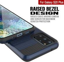 Load image into Gallery viewer, Galaxy S20+ Plus  Case, PUNKcase [SLOT Series] [Slim Fit] Dual-Layer Armor Cover w/Integrated Anti-Shock System, Credit Card Slot [Navy]
