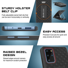Load image into Gallery viewer, Galaxy S24 Plus Case, Punkcase Holster Belt Clip With Screen Protector [Light Blue]
