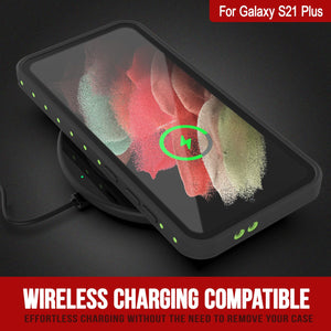 Galaxy S21+ Plus Waterproof Case PunkCase StudStar Light Green Thin 6.6ft Underwater IP68 ShockProof